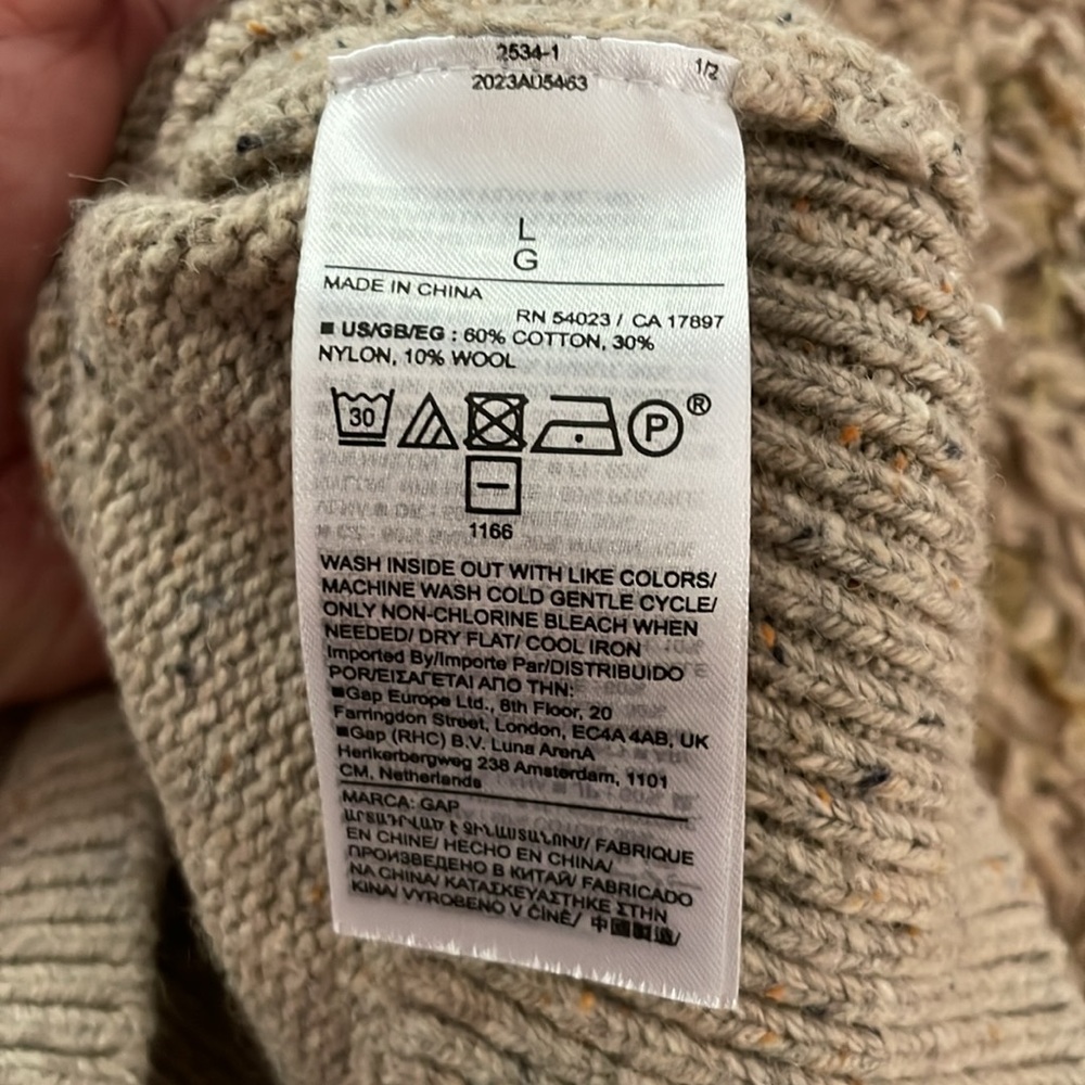 Gorgeous Gap Men’s Crewneck Sweater-L - Picture 3 of 3